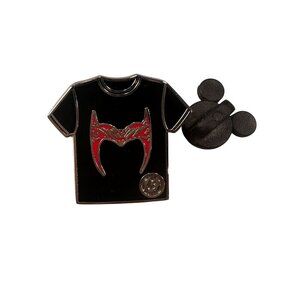 Disney Scarlet Witch Wanda Tee Shirt Trading Pin Hidden Mickey Marvel Badge